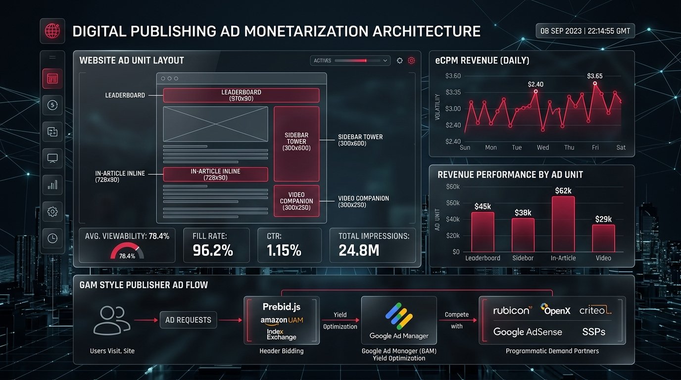 Digital Publishing and Google AdX Monetization Architecture
